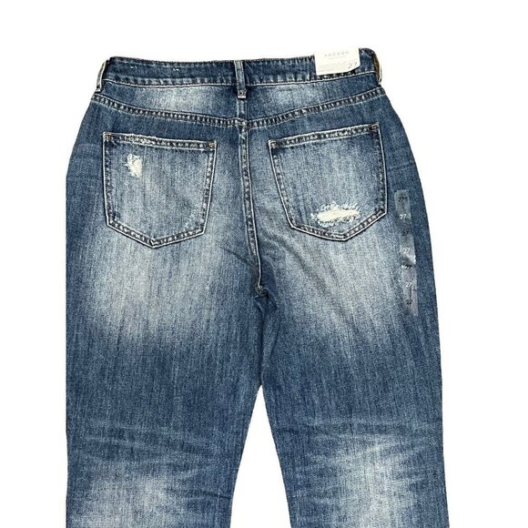 PACSUN Garfield High Rise Mom Jeans Women's Size 27 Distressed Button Fly - Picture 8 of 12